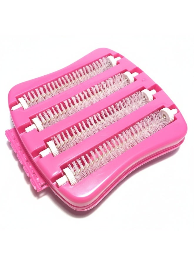 Standard Handheld Carpet Roller Brush with 4 Rollers, Portable Crumb Sweeper and Dust Collector, Manual Table and Rug Cleaning Brush for Sofas, Carpets, and Car Upholstery - Image 3